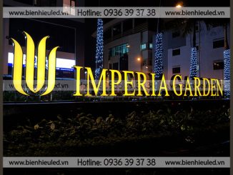 Sản xuất bộ chữ trên nóc tòa nhà