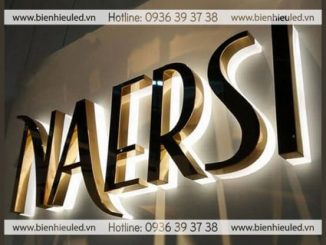 Báo giá làm biển quảng cáo chữ nổi mica đèn LED