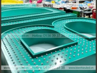 Sản xuất thi công lắp đặt bộ chữ tòa nhà gắn Led tại Hà Nội