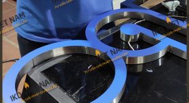 Làm bộ chữ tòa nhà gắn Led