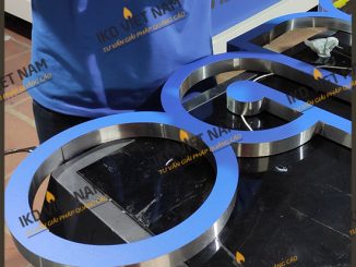 Làm bộ chữ tòa nhà gắn Led