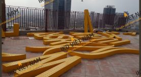 Thi công bộ chữ tòa nhà