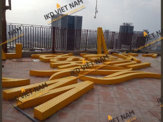 Thi công bộ chữ tòa nhà