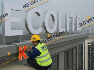 Quy trình làm biểu tượng tòa nhà chất liệu inox