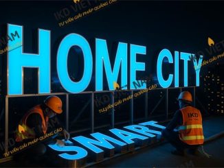 Lắp đặt bộ chữ tòa nhà tại hà nội
