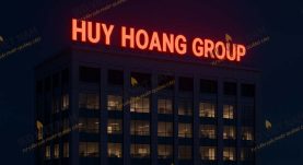 Sản Xuất lắp đặt Bộ Chữ Tòa Nhà gắn led tại Hà Nội
