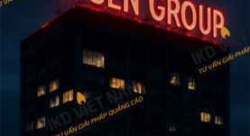 Sản xuất thi công bộ chữ tòa nhà gắn Led tại Hà Nội