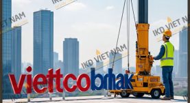 Thi công chữ nổi inox gắn Led tòa nhà