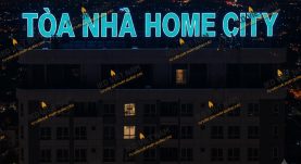 Thi công lắp đặt bộ chữ tòa nhà