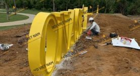 Thiết kế sản xuất thi công lắp đặt chữ tòa nhà