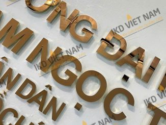 Đơn vị Gia công biển hiệu tòa nhà tại Hà Nội