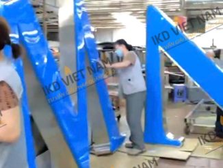 Thiết kế thi công lắp đặt biển hiệu tòa nhà tại Hà Nội