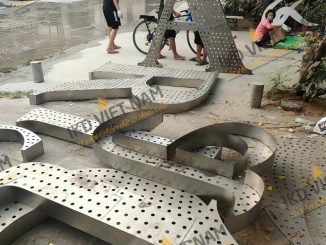 Thiết kế sản xuất thi công biển hiệu tòa nhà