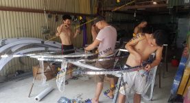 Dịch vụ Gia công lắp đặt biển hiệu quảng cáo tòa nhà