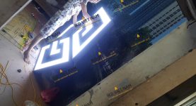 Gia công biển hiệu quảng cáo tòa nhà Toàn Quốc