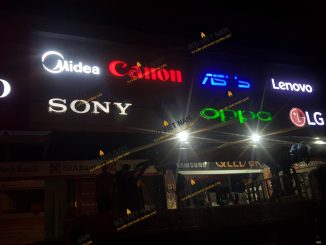 Cách đi dây điện và bố trí nguồn tổng cho biển hiệu LED tòa nhà chống chập cháy