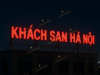 Sản xuất biển hiệu quảng cáo tòa nhà tại Miền Bắc