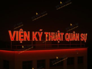 Sản xuất lắp đặt biển hiệu quảng cáo tòa nhà Miền Bắc