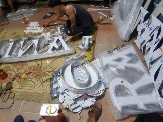 Sản xuất thi công biển hiệu quảng cáo tòa nhà Toàn Quốc