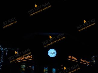 Sản xuất thi công biển hiệu quảng cáo tòa nhà gắn LED