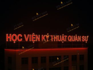 Sản xuất thi công biển hiệu quảng cáo tòa nhà tại Miền Bắc