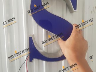 Sản xuất thi công lắp đặt biển hiệu quảng cáo tòa nhà Toàn Quốc