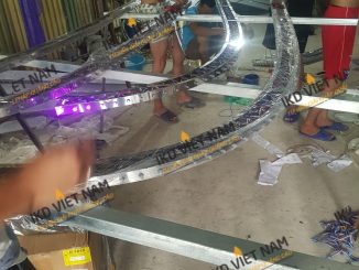 Sản xuất thi công lắp đặt biển hiệu quảng cáo tòa nhà inox