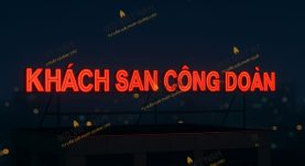 Thi công biển hiệu quảng cáo tòa nhà tại Miền Bắc