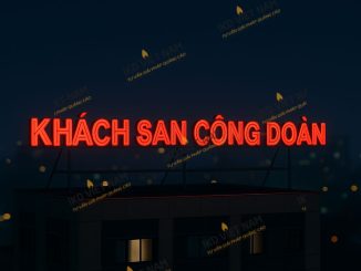 Thi công biển hiệu quảng cáo tòa nhà tại Miền Bắc