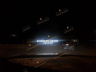 Thi công lắp đặt biển hiệu quảng cáo tòa nhà gắn LED