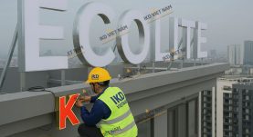 Thiết kế biển hiệu quảng cáo tòa nhà tại Hà Nội